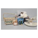 Sewing kit, lazy susan, more