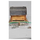 Bird House, tacks, nails