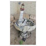 Lighthouse fountain,  deer family