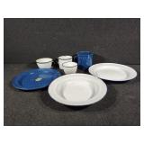 Enamel Coated Plates and Mugs