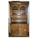 Wooden  Stepback China Cabinet