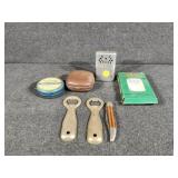 Vintage Pocket Warmers, Pocket Knife, Medicinal