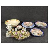 Oriental Plates, Salt and Pepper Shakers