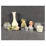 Bear Figurines, Candle Holder, Vase