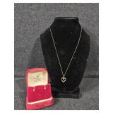 14kt Gold Heart Pendant Necklace(only chain is