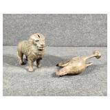 Cast Iron Chicken and Lion