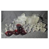 Federal glassware 55 piece set