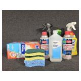 Trash Bags, Isopropyl Alcohol, Sponges,