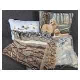 Yellow Lab Blanket and Pillow, Church Blanket