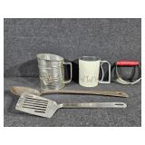 Spatula, Large Spoon, Sifter, Masher