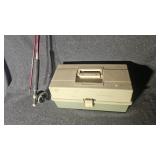 Plano tackle box, Berkley fly fishing rod