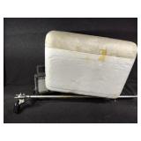 Styrofoam cooler, Fish finder