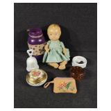 Baby doll, bell, and more