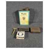 Vintage Razor, Mug Shaving Soap, Tin Maytag M