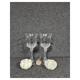 Antique Mt.Washington Shakers, Cut Glass Wine