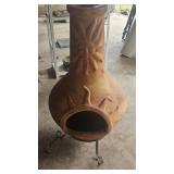 Terracotta chiminea out door firepit