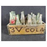 Wooden Bottle Crate with Bottles