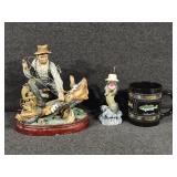 Fishing Figurines and Mug
