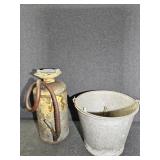 Metal pail, hand sprayer