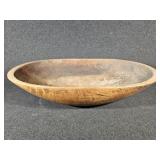 Large Wooden Oval Bowl