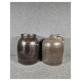 2 Stoneware Jugs