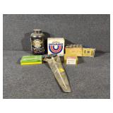 12 guage shot gun shells, muzzle load, and more