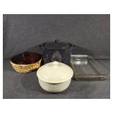Pyrex Casserole Dish, Enamel Pot, Anchor Hocking