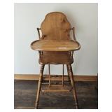 Wooden Baby High Chair