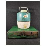 Coleman water container, camp stove