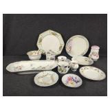 Assorted Floral Sucer Plates, Veggie Tray