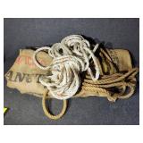 Rope, sacks
