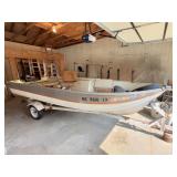 14 ft. Smoker Craft Boat, Trailer, Johnson Motor