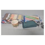 Placemats, napkins, napkins rings,