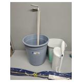 Cafe Rods, Toilet Bowl, Trash Can, Bucket