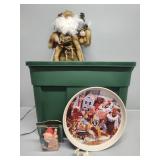 Christmas Santa, Elf, Platter