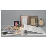 2 inch binder, picture frames