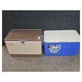 Coleman Metal Cooler, Coleman Plastic Cooler