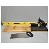 Miter Saw, Hand Saw, Level