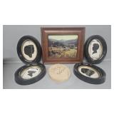 Disney silhouettes, picture, koala wood burned