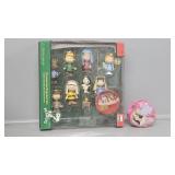 Peanuts Christmas Pagent Set, barbie tin