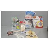 Foam shapes, snow, doll parts, hats