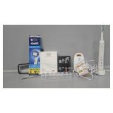 Oral B precision clean, pill box, cuticle set,