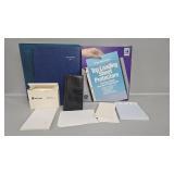 Binder, page protectors, recipe cards, wallet