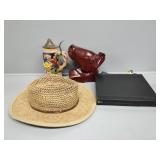 Hat, DVD Player, Wooden Horse Head, Musical Stein