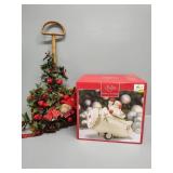 Lenox Jar and Decorative Wicker Shovel