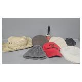 Hats, lint roller, gloves