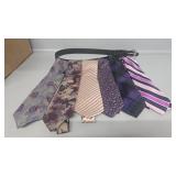Mens ties, belt