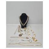 Gold Toned Necklaces and Braclets