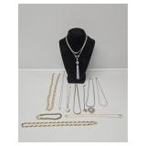 Gold Toned and Silver Toned Necklaces