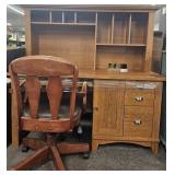 Wooden Desk with Chair